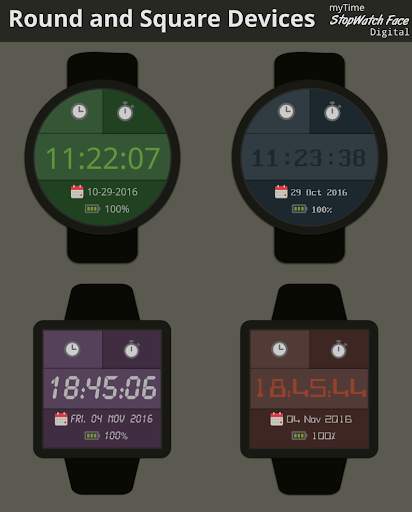 myTime StopWatch Face Digital screenshot 4