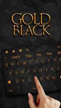Gold Black keybiard Theme screenshot 2