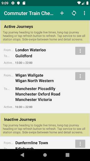 Commuter Train Check (Live Times & Journey Plan) screenshot 1