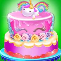Juego de hacer pasteles de unicornio: hornear