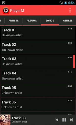 PlayerM Music Player 4 تصوير الشاشة