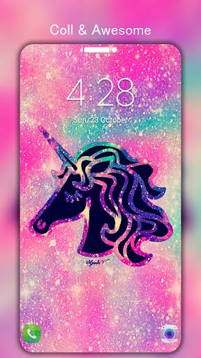 🦄 Rainbow Unicorn Glitter Wallpaper 4K [UHD] screenshot 7