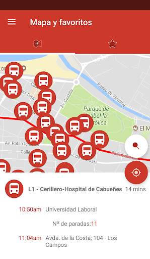 Bus Gijón - Tu app de buses urbanos screenshot 3