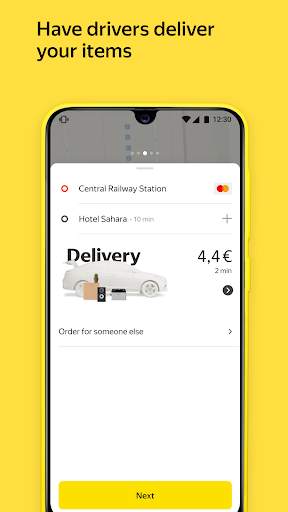 Yandex Go — taxi and delivery screenshot 3