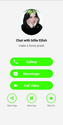 fake video call from Billie Eilish screenshot 1
