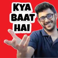 Carryminati Stickers logo