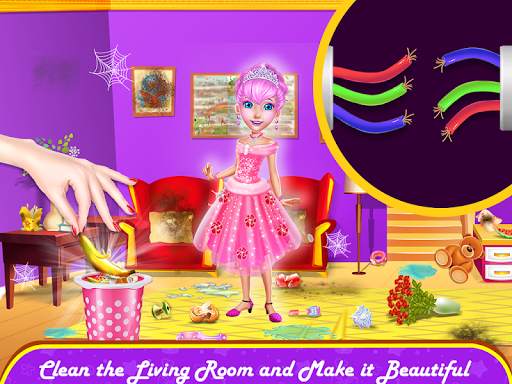 Home Cleanup 2 - Princess Girl House Cleaning Game screenshot 1