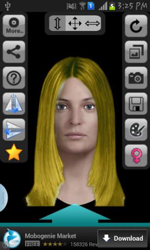 Hair Style Selector Lite screenshot 4