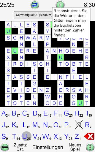 Kreuzwort Zahlenrätsel screenshot 10