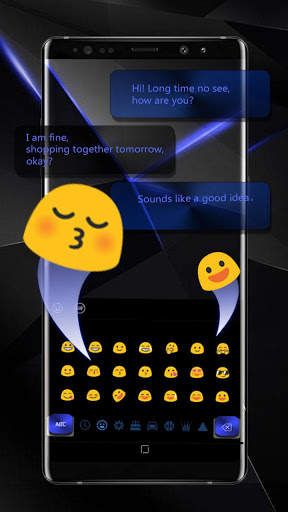 Black Blue Keyboard screenshot 1