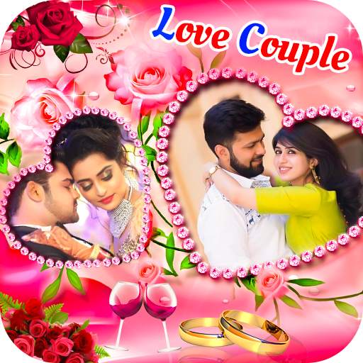 Love Couple Dual Photo Frame 1.4