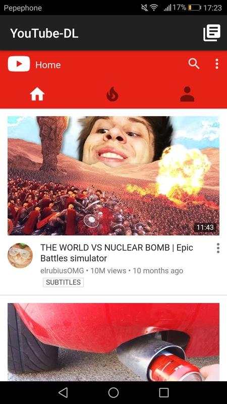 YouTube DL screenshot 1