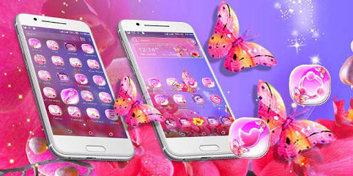 Flower Butterfly Launcher Theme screenshot 2