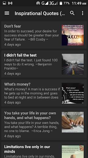 Inspirational Quotes App screenshot 4