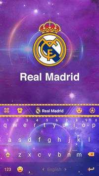 Real Madrid Galactical Keyboard Theme screenshot 1
