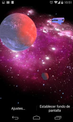 3D Galaxy Live Wallpaper HD screenshot 3