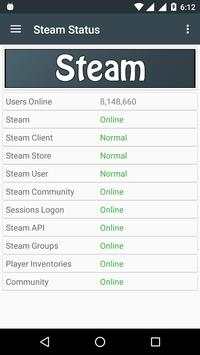 Server Status for Steam screenshot 1