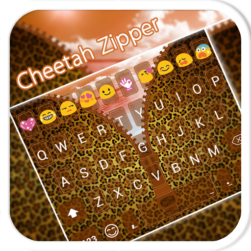 Cheetah Zipper Emoji Keyboard icon