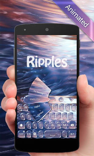 Ripples GO Keyboard Animated Theme screenshot 2