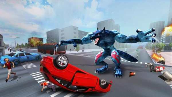 The Angry Wolf Simulator : Werewolf Games screenshot 4