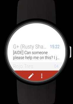 Mail client for Wear OS watches screenshot 1