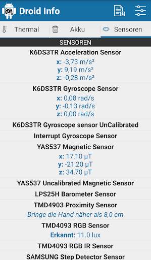 Droid Hardware Info screenshot 8
