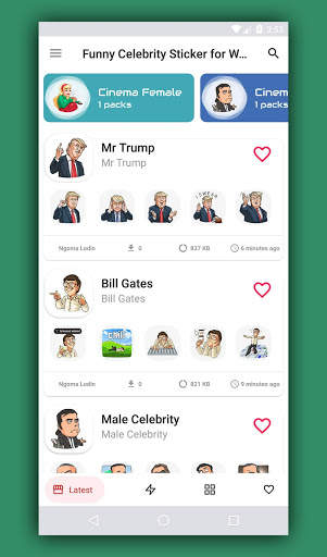 Funny Celebrity Sticker for WhatsApp screenshot 3
