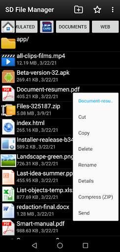 SD File Manager screenshot 1