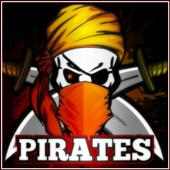 Treasure Pirate Shark Ship logo