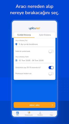 Yolcu360 – Araç Kiralama screenshot 3