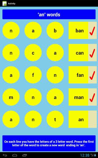 Three Letter Words Part 1 Free скриншот 18