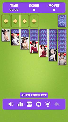 Sexy solitaire girls: ani card screenshot 2