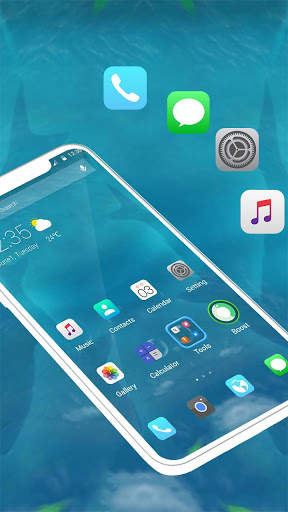 Whale APUS Launcher Theme screenshot 5