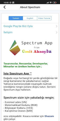 Spectrum Camera Color Picker screenshot 6