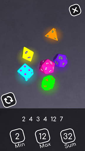 Random Dice 3D - dice roller screenshot 2