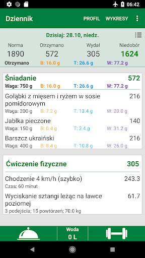 Licznik kalorii screenshot 1