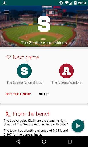 Baseball Legends Manager 2016 screenshot 2