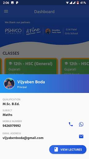 Education On The Way App - G M Patel School Dhrol screenshot 8