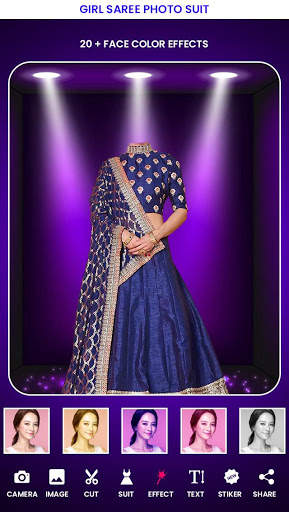 Girl Saree Photo Editor - Saree Photo Suit screenshot 5