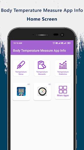 Body Temperature Measure App Info screenshot 1