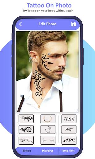 Tattoo on My Photo - Piercing Photo Editor screenshot 1