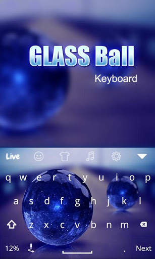 Glass Ball Live Keyboard Theme screenshot 2