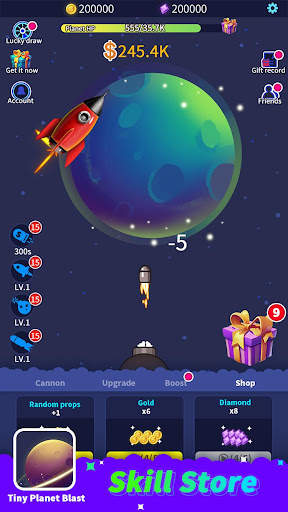 Tiny Planet Blast screenshot 4