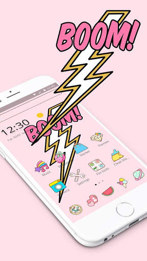 Pink Cool Boom Flash Theme screenshot 1