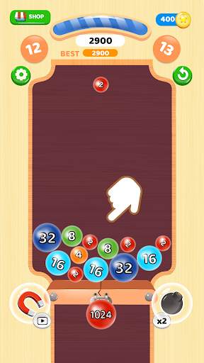 2048 Balls! - Drop the Balls! Numbers Game in 3D screenshot 2