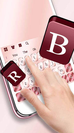 Rose Gold Keyboard For Phone screenshot 1