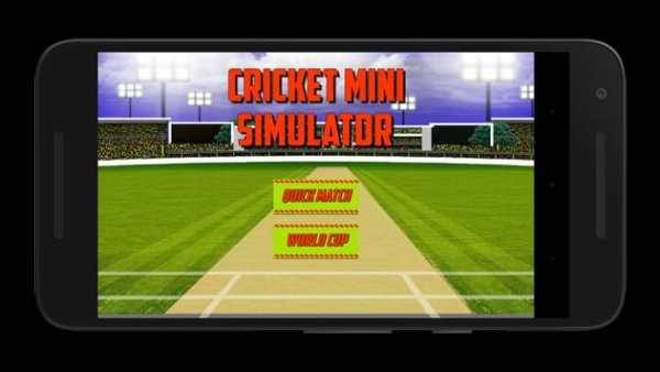Cricket Mini Simulator स्क्रीनशॉट 1
