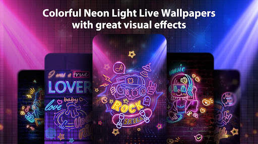 Neon Light Live Wallpaper & Launcher Themes screenshot 3