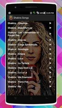Shakira Songs screenshot 2
