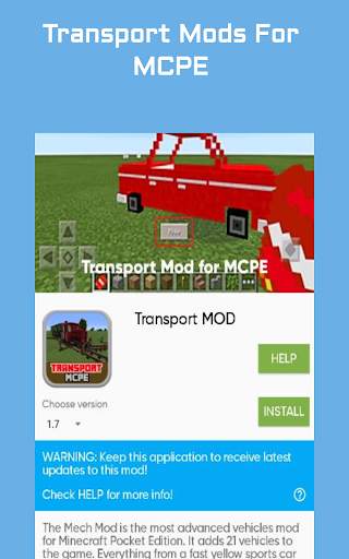 Transport Mod for MCPE screenshot 6